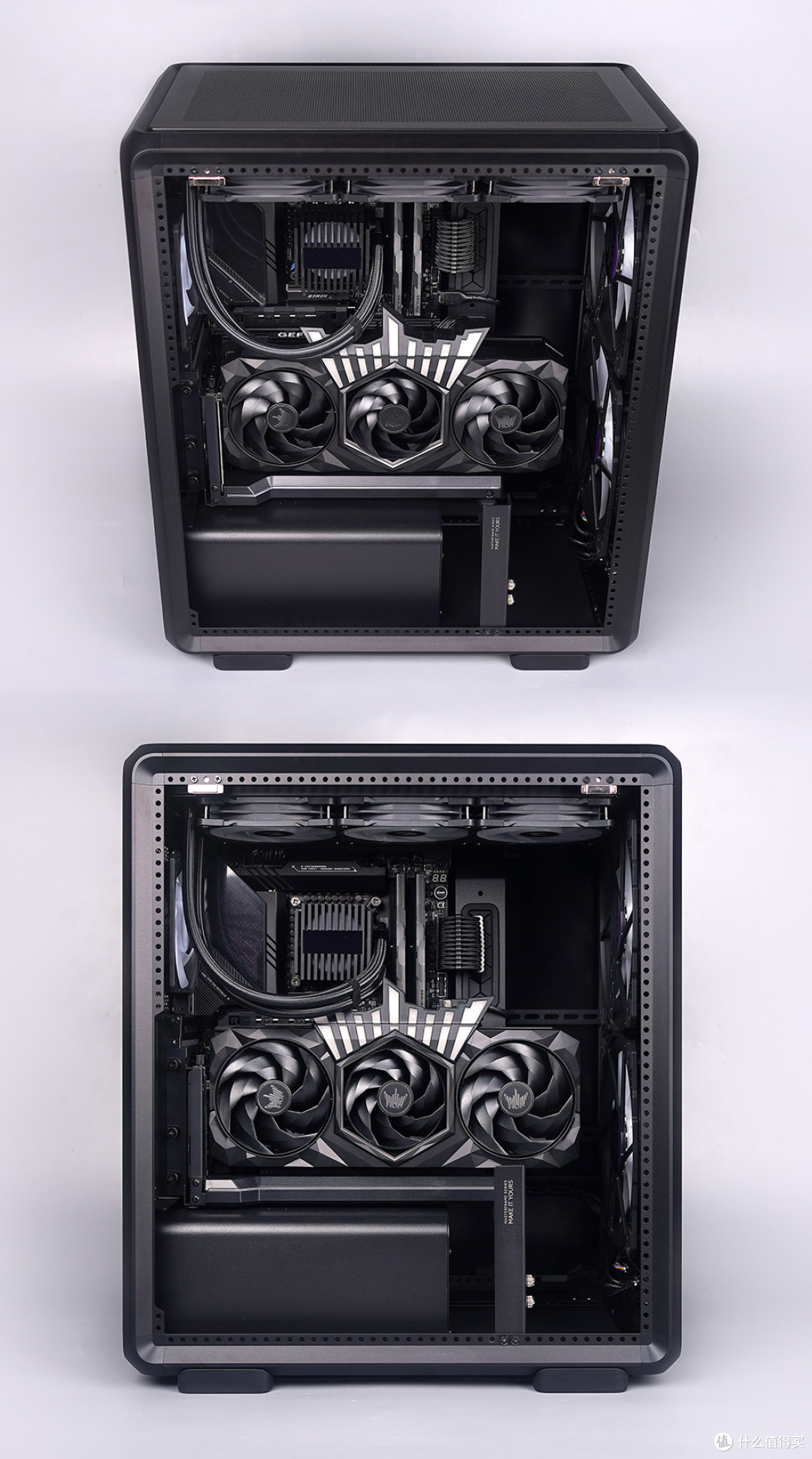 265K+STRIX Z890-E+HOF RTX5070Ti+酷冷至尊 MF500 装机效果展示