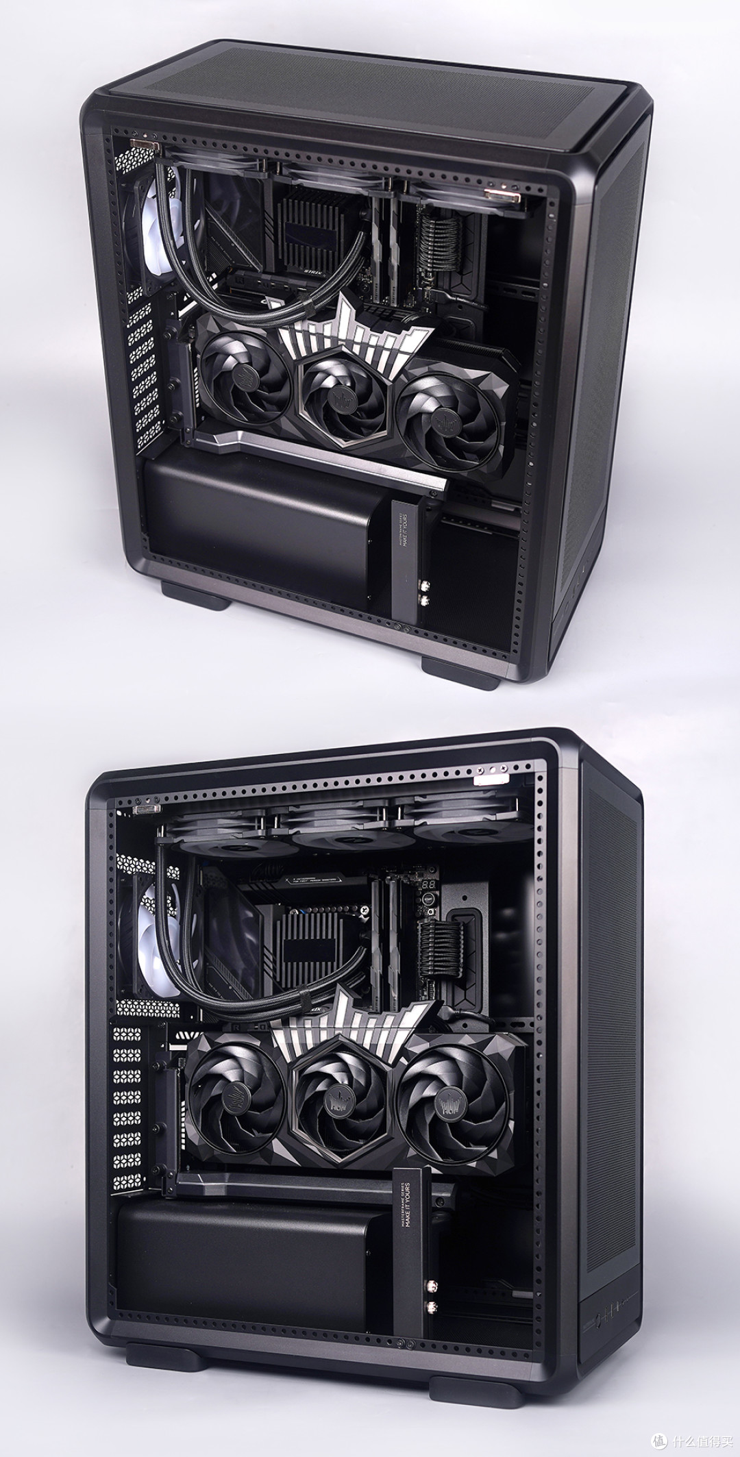 265K+STRIX Z890-E+HOF RTX5070Ti+酷冷至尊 MF500 装机效果展示