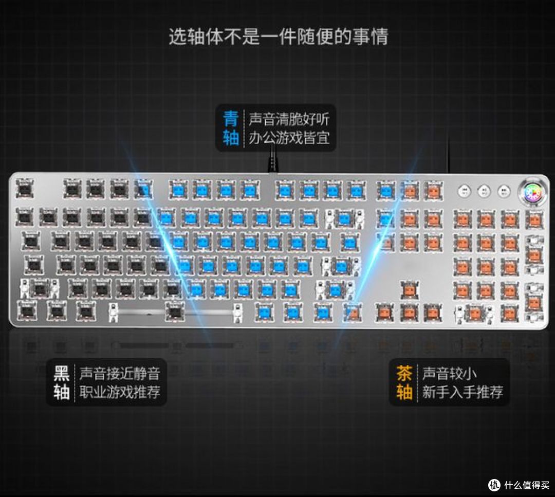 前行者TK100朋克机械键盘,专为电竞游戏设计!