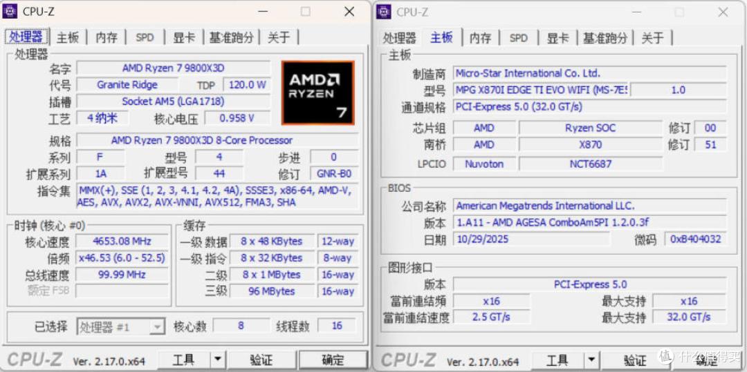 AM5 ITX板皇驾到:微星 MPG X870i EDGE TI EVO WIFI主板评测