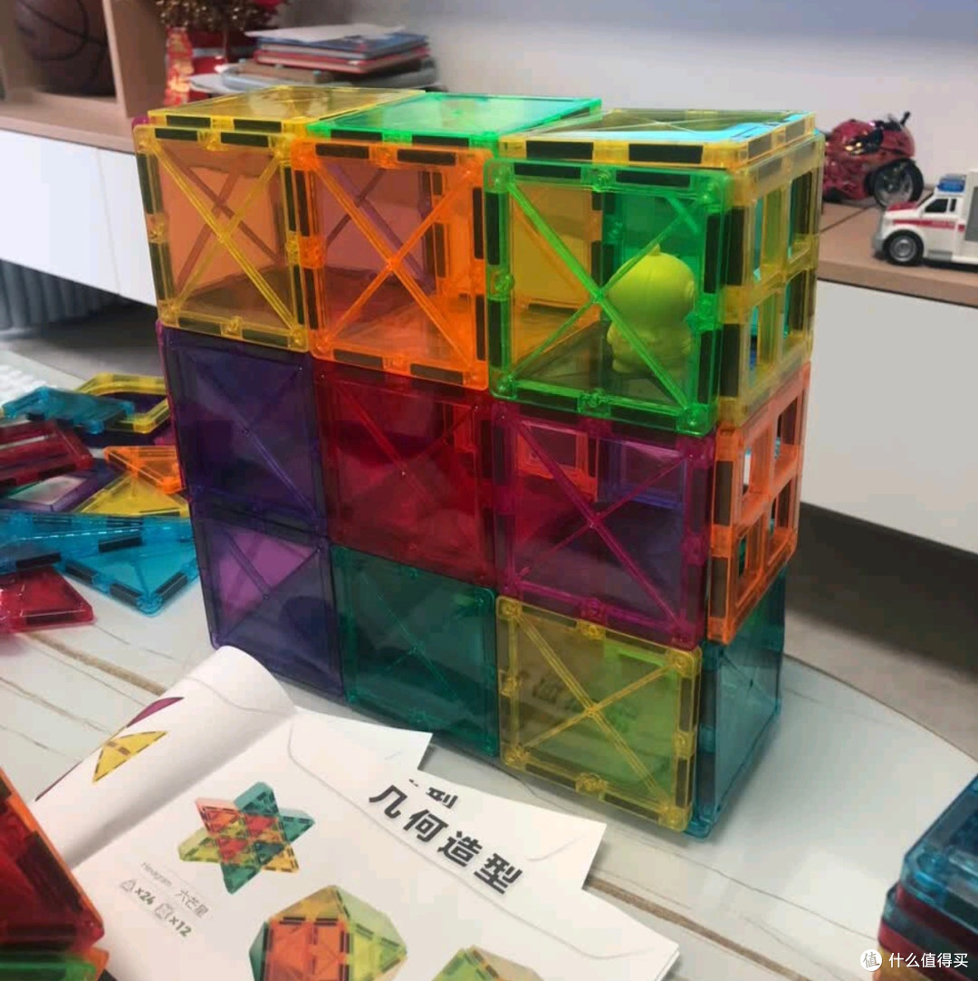 贝磁磁力片130片彩窗礼盒开箱