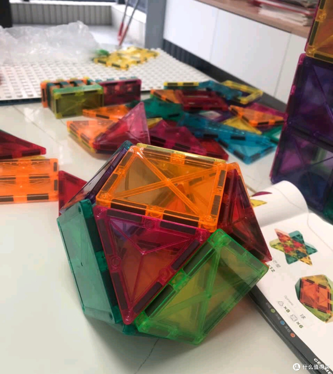 贝磁磁力片130片彩窗礼盒开箱