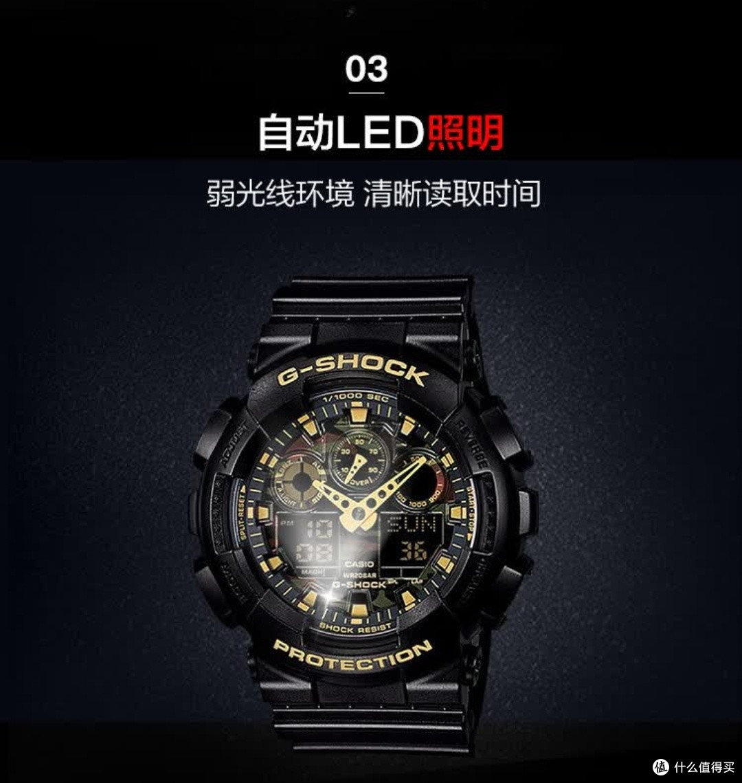 运动风潮,卡西欧GA-1手表