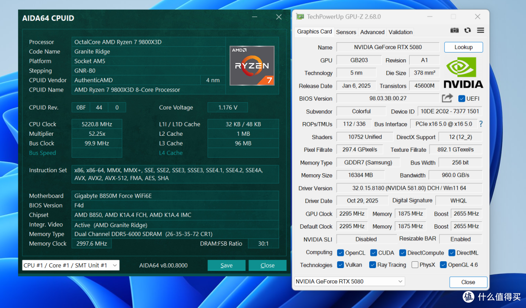 技嘉B850M战鹰评测:不足千元的超频神板,助9800X3D勇超8400C34