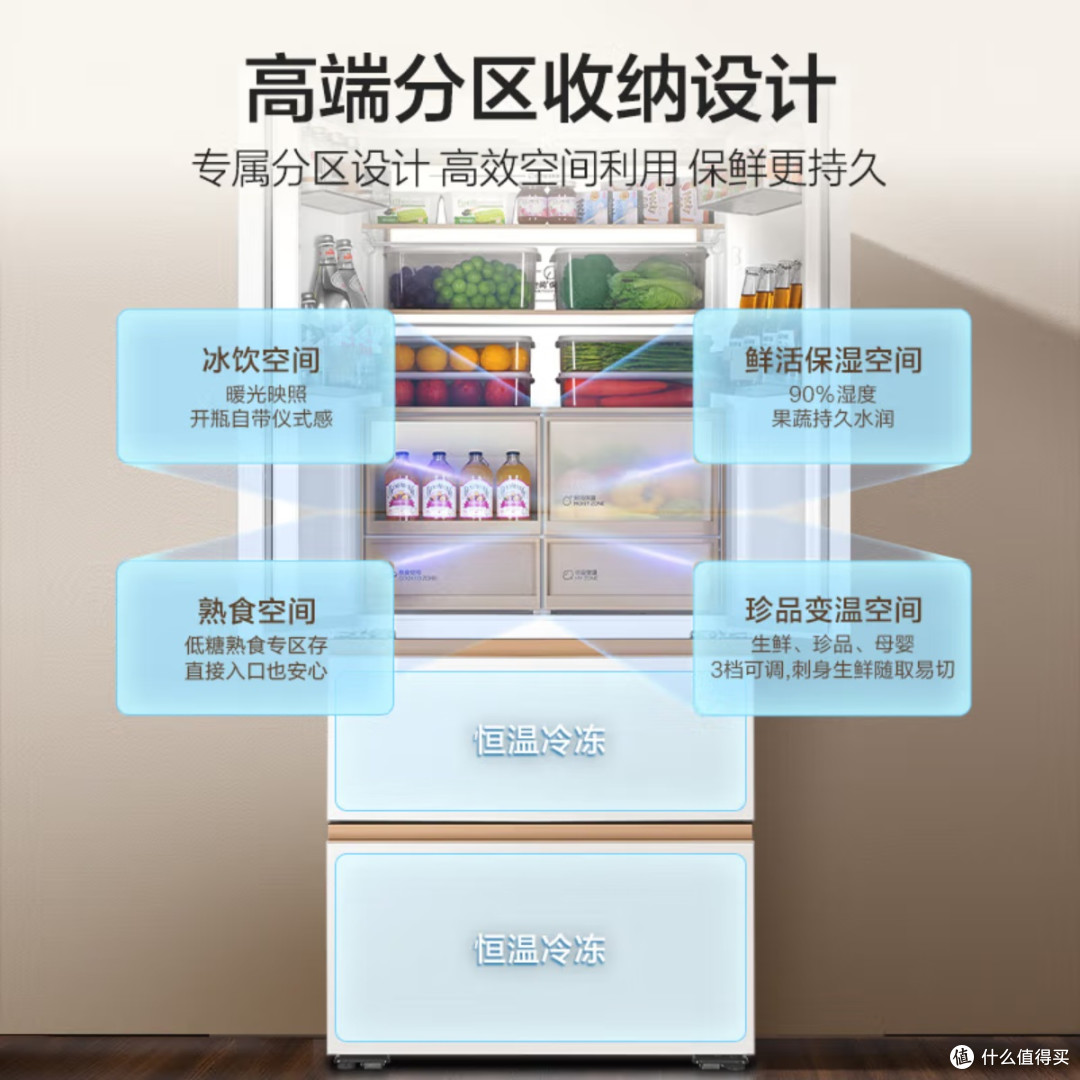 2025年度新品!海尔麦浪套系511升冰箱