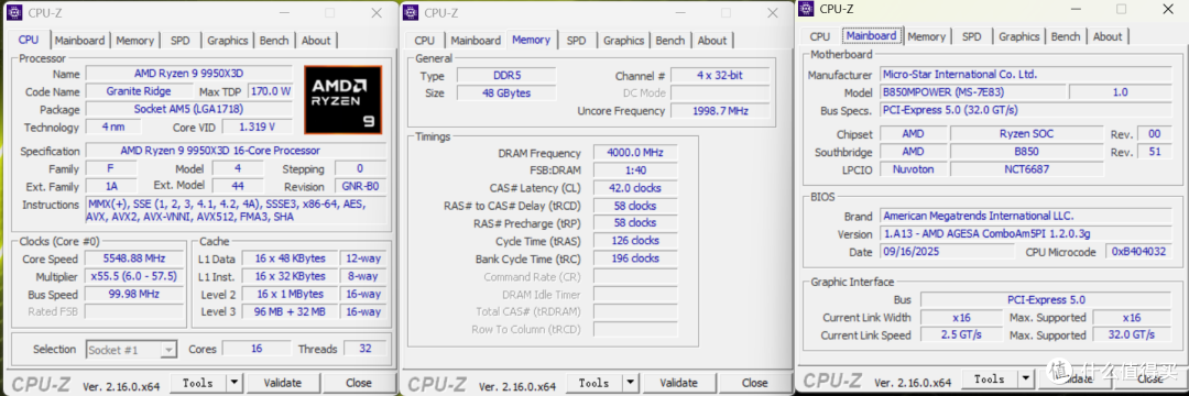 让锐龙9000享受高频快感!微星B850MPOWER主板测试