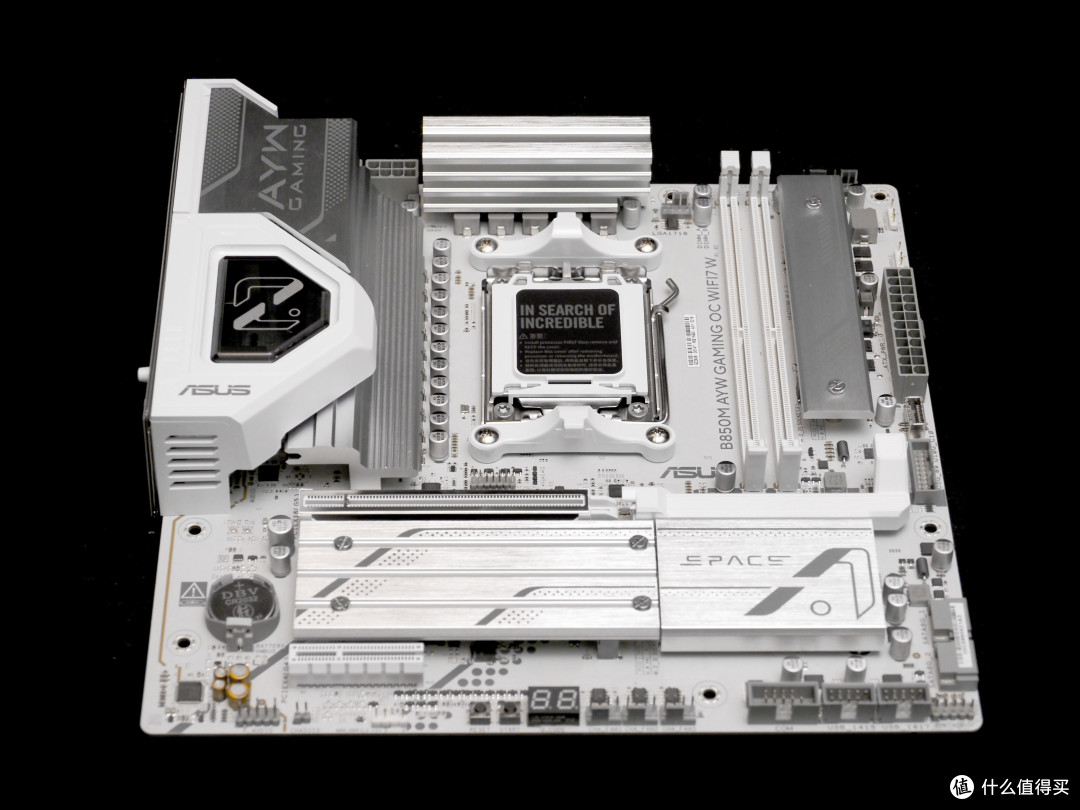 锐龙专属小APEX主板!华硕B850M AYW GAMING OC WIFI7 W主板开箱