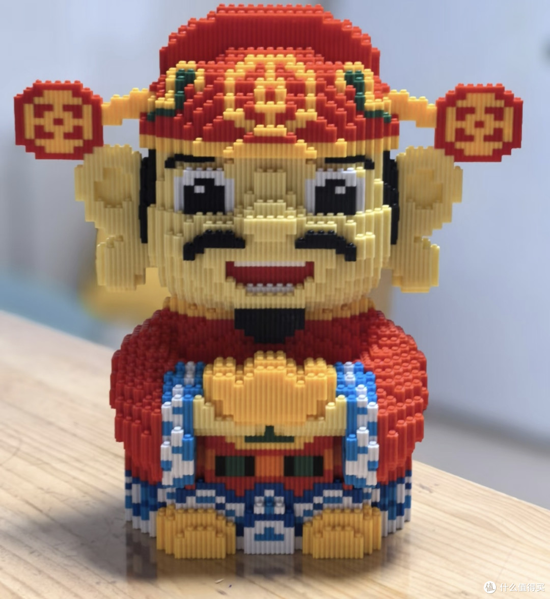 小颗粒积木拼出财神小确幸