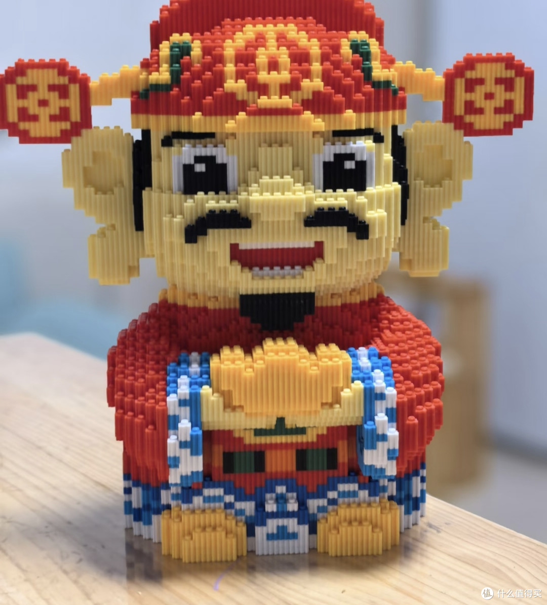 小颗粒积木拼出财神小确幸