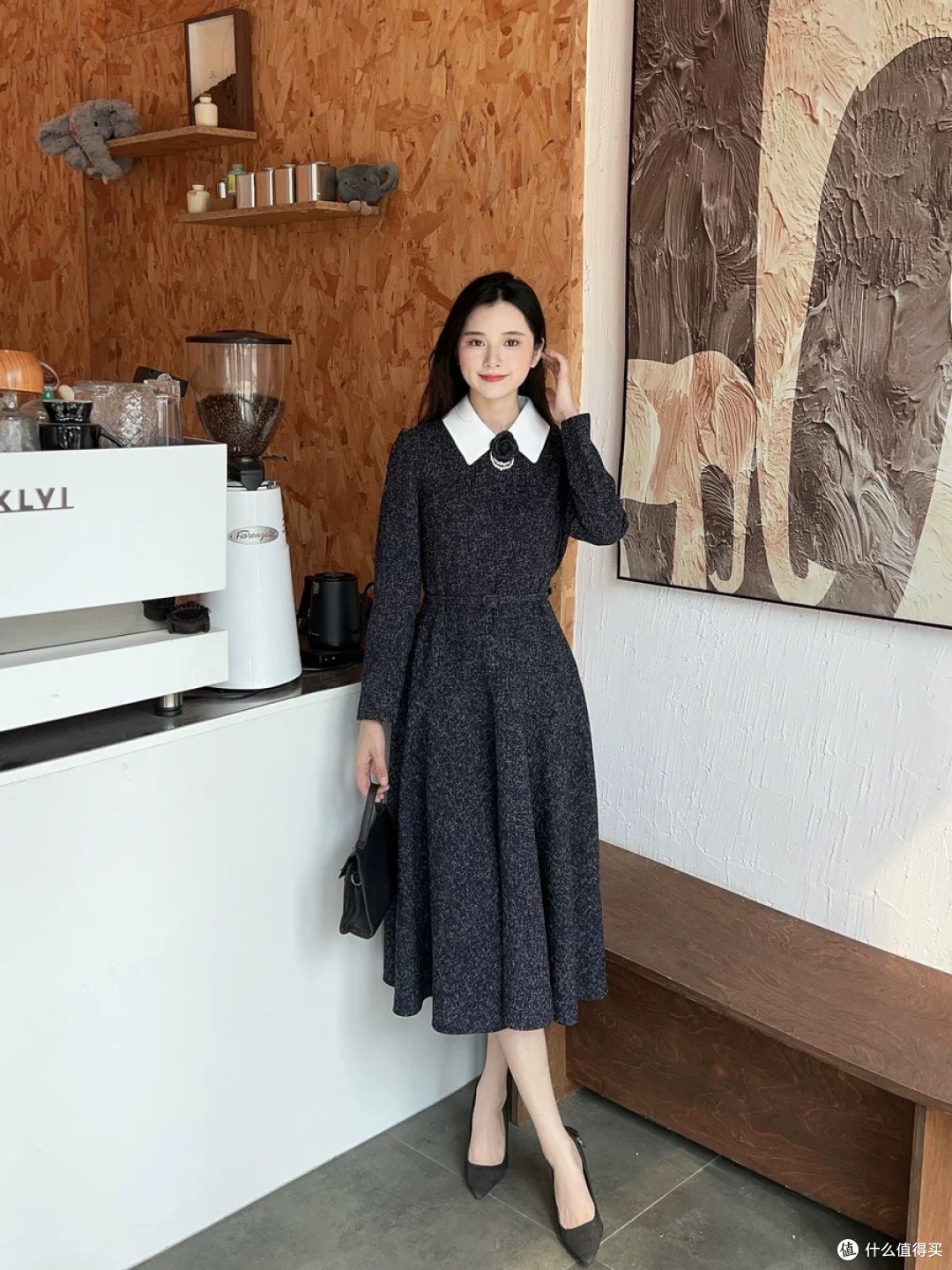 谁穿谁美！MOJO莫佐香风波点连衣裙也太会了