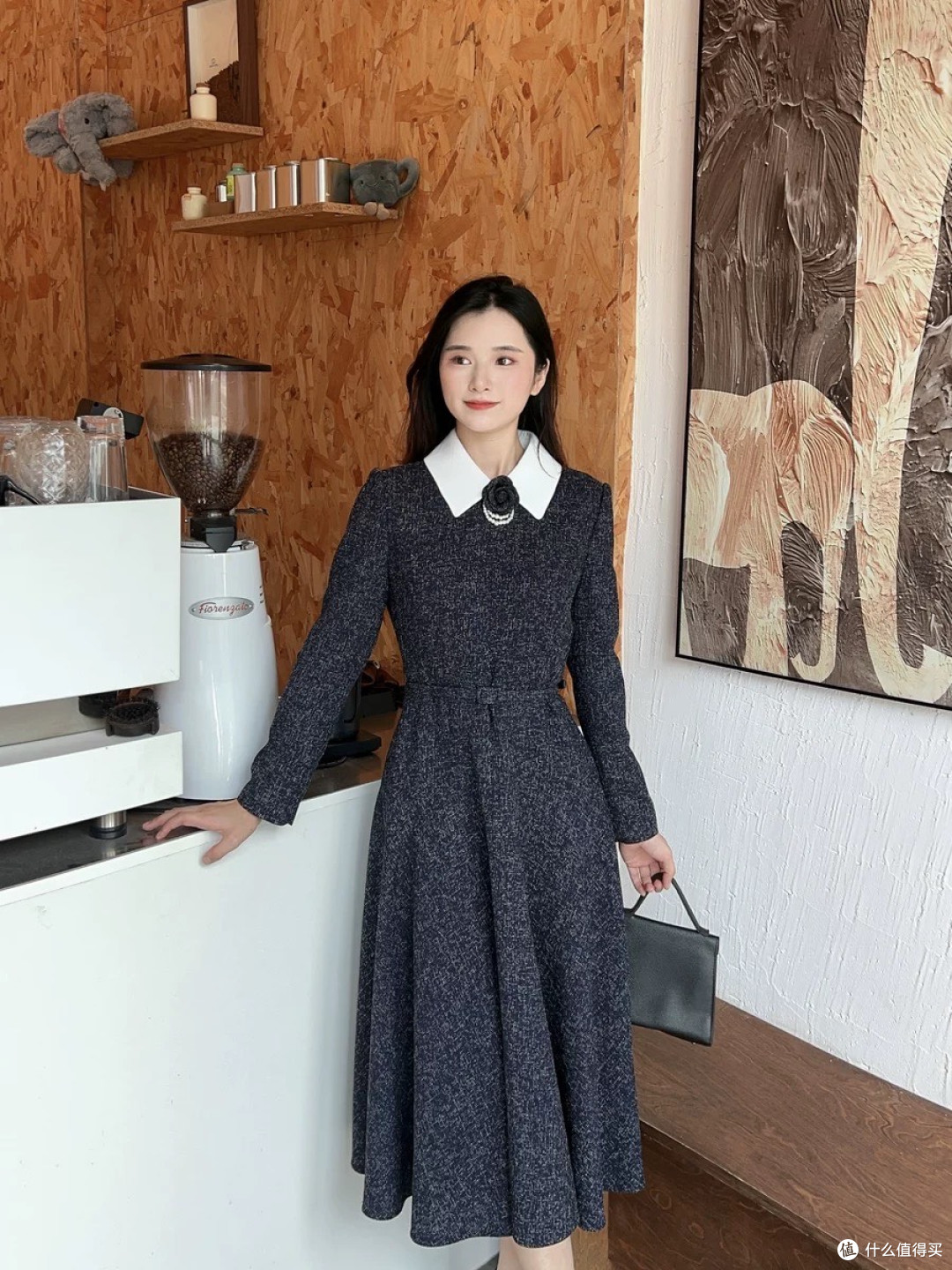 谁穿谁美！MOJO莫佐香风波点连衣裙也太会了