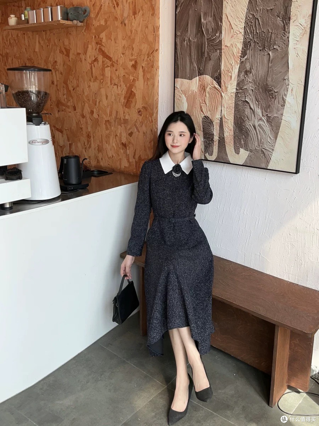 谁穿谁美！MOJO莫佐香风波点连衣裙也太会了