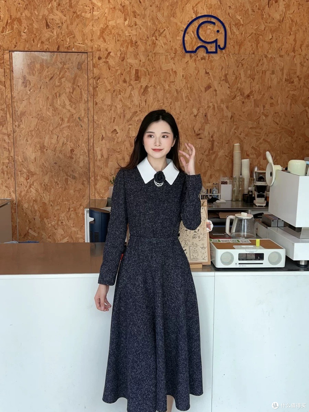 谁穿谁美！MOJO莫佐香风波点连衣裙也太会了