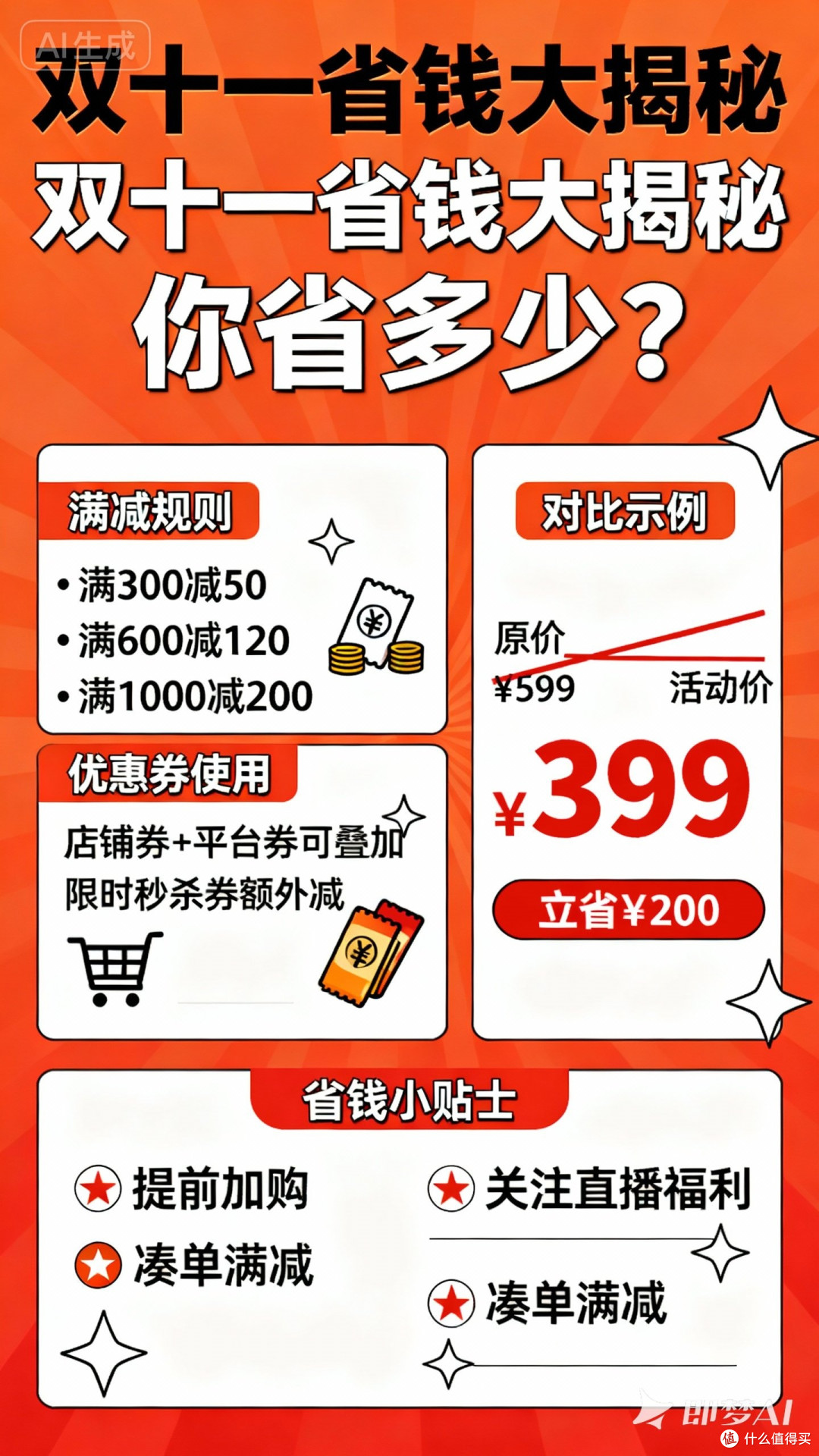 双十一省钱大揭秘,你省多少?