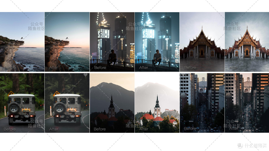 旅行摄影师Zac Watson高级青橙蓝调夕阳LR软件手机LR调色预设合集