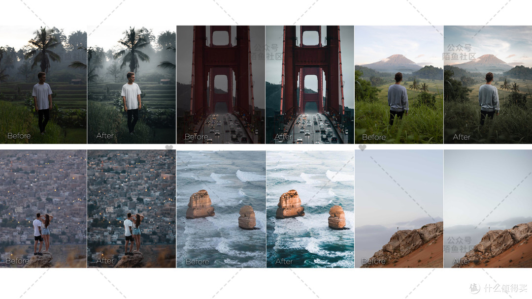 旅行摄影师Zac Watson高级青橙蓝调夕阳LR软件手机LR调色预设合集