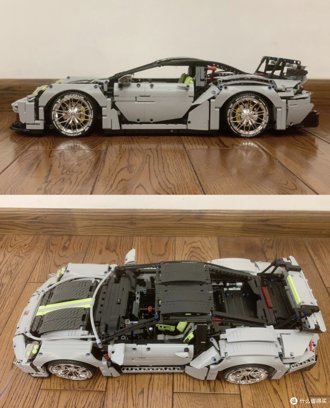 玩模开箱秀!国产积木保时捷911 GT3,灰色高级感绝了