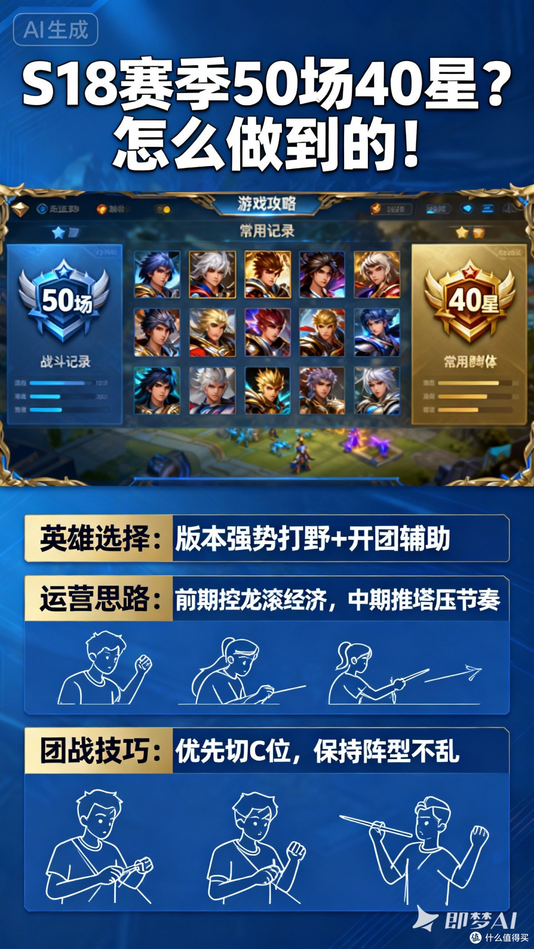S18赛季50场40星？怎么做到的！