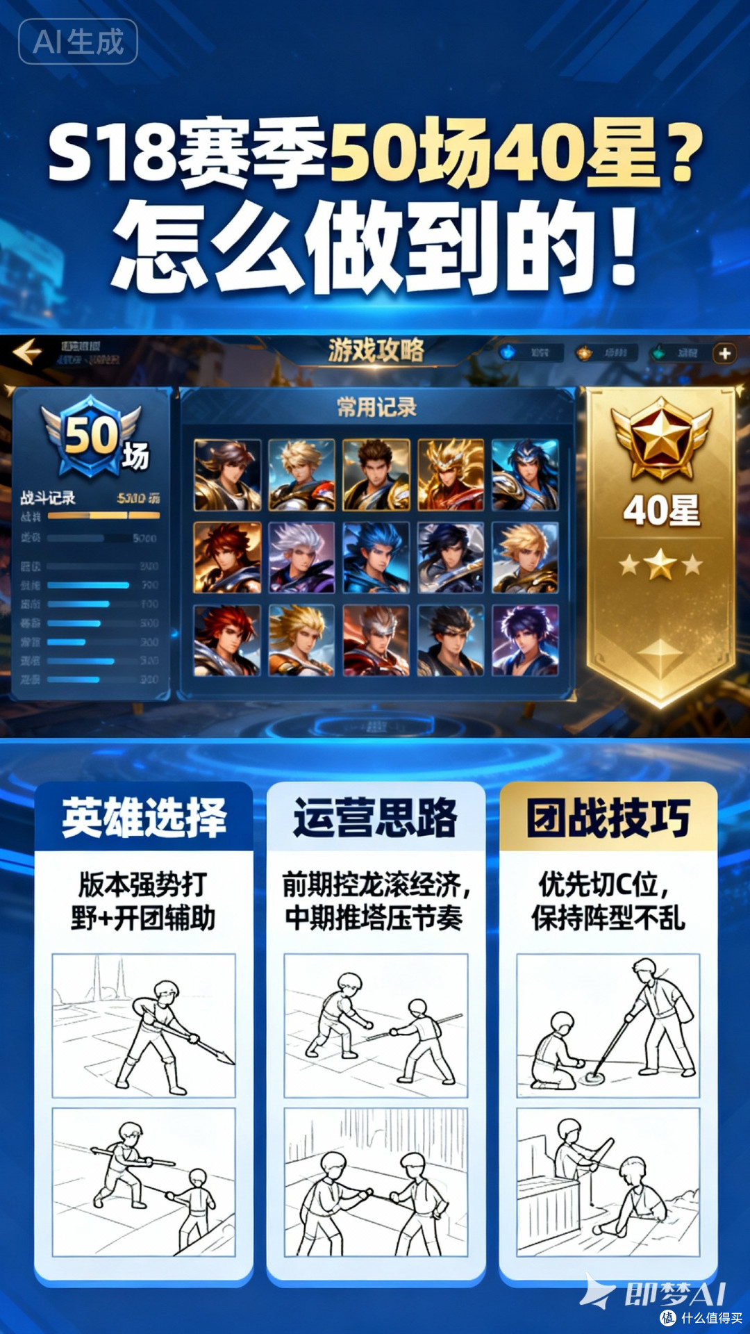 S18赛季50场40星?怎么做到的!