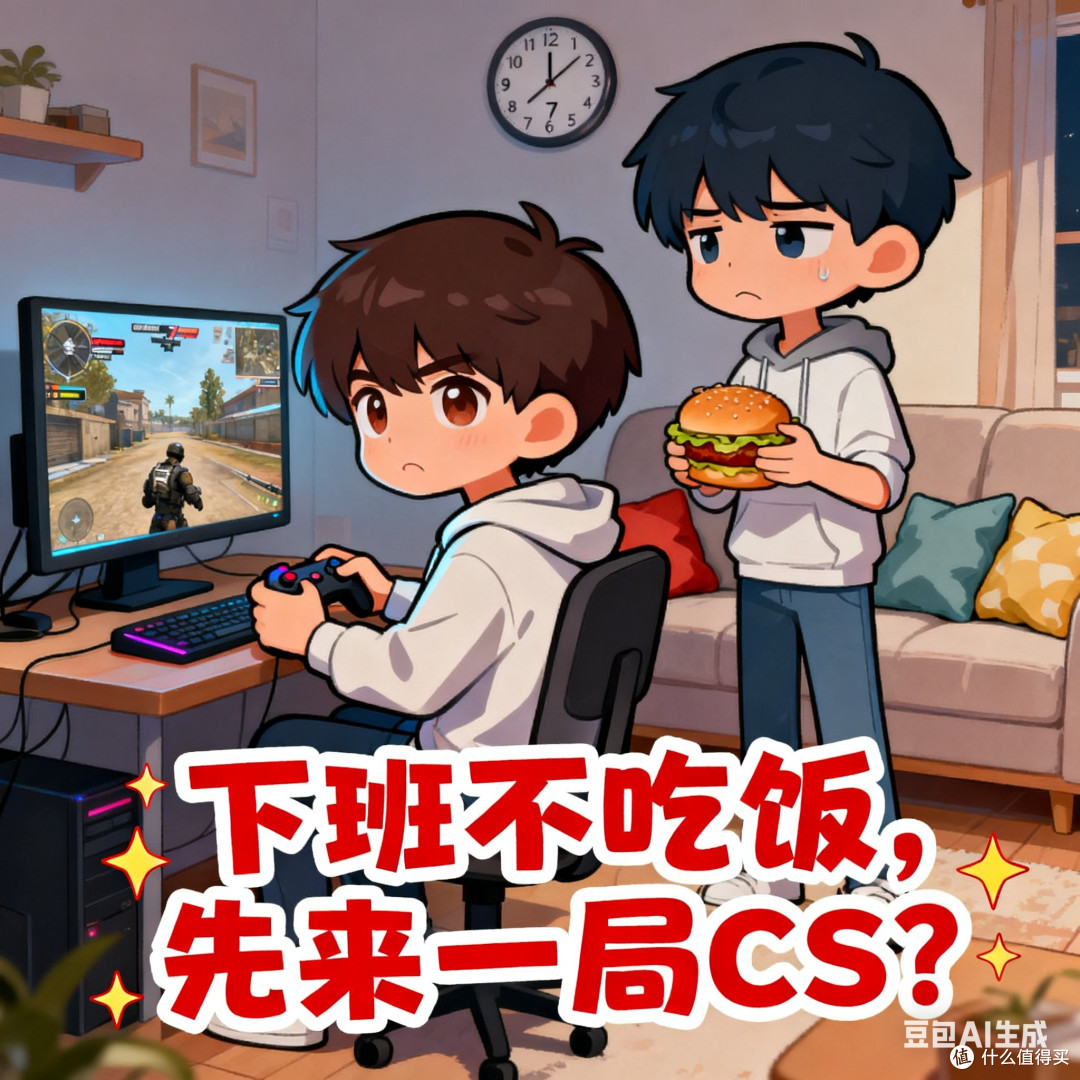 下班不吃饭,先来一局CS?