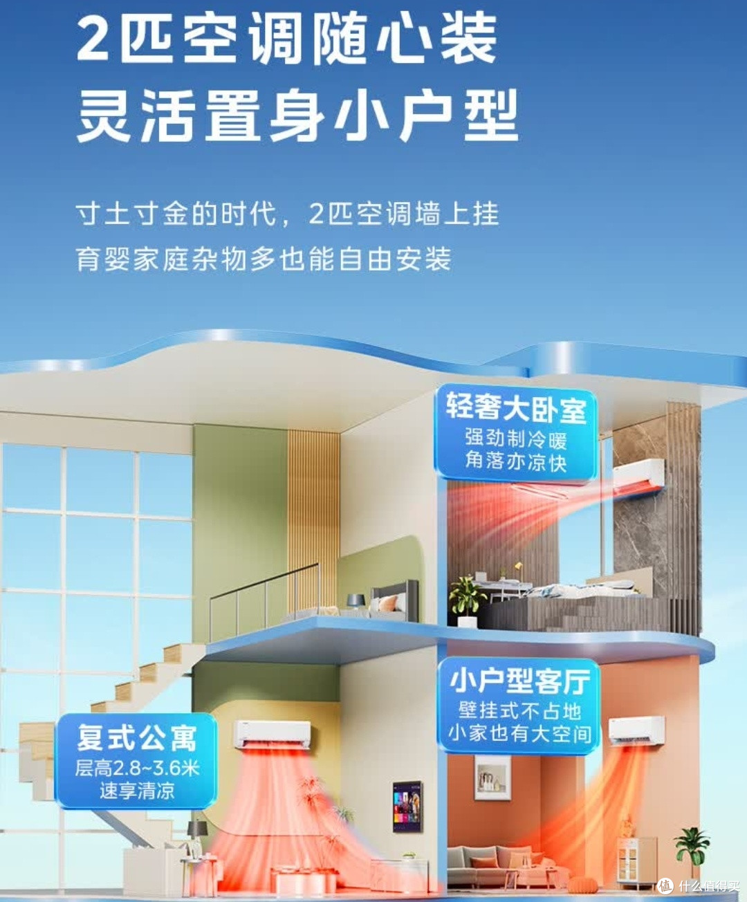 双十一闭眼冲!美的2匹酷省电空调,大空间刚需党狂喜