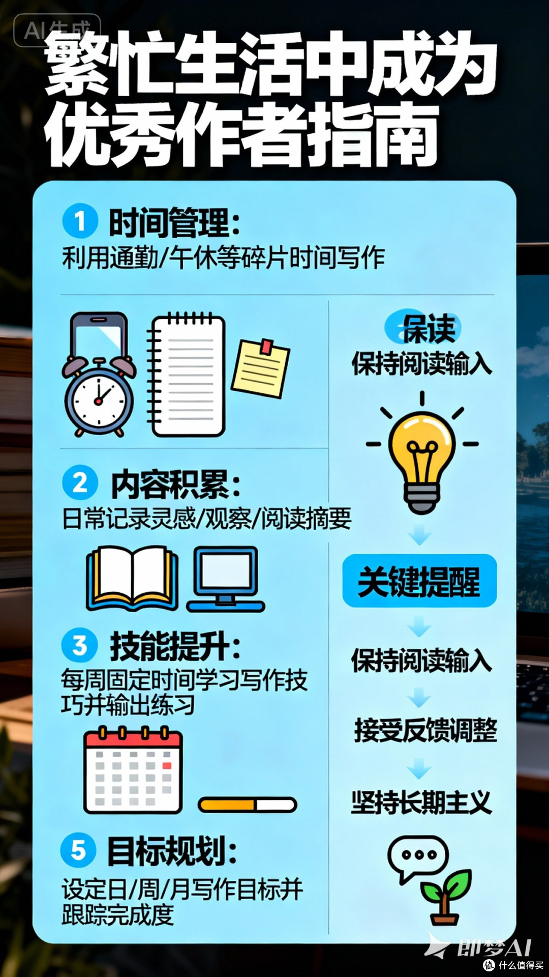 如何在繁忙生活中成为优秀作者