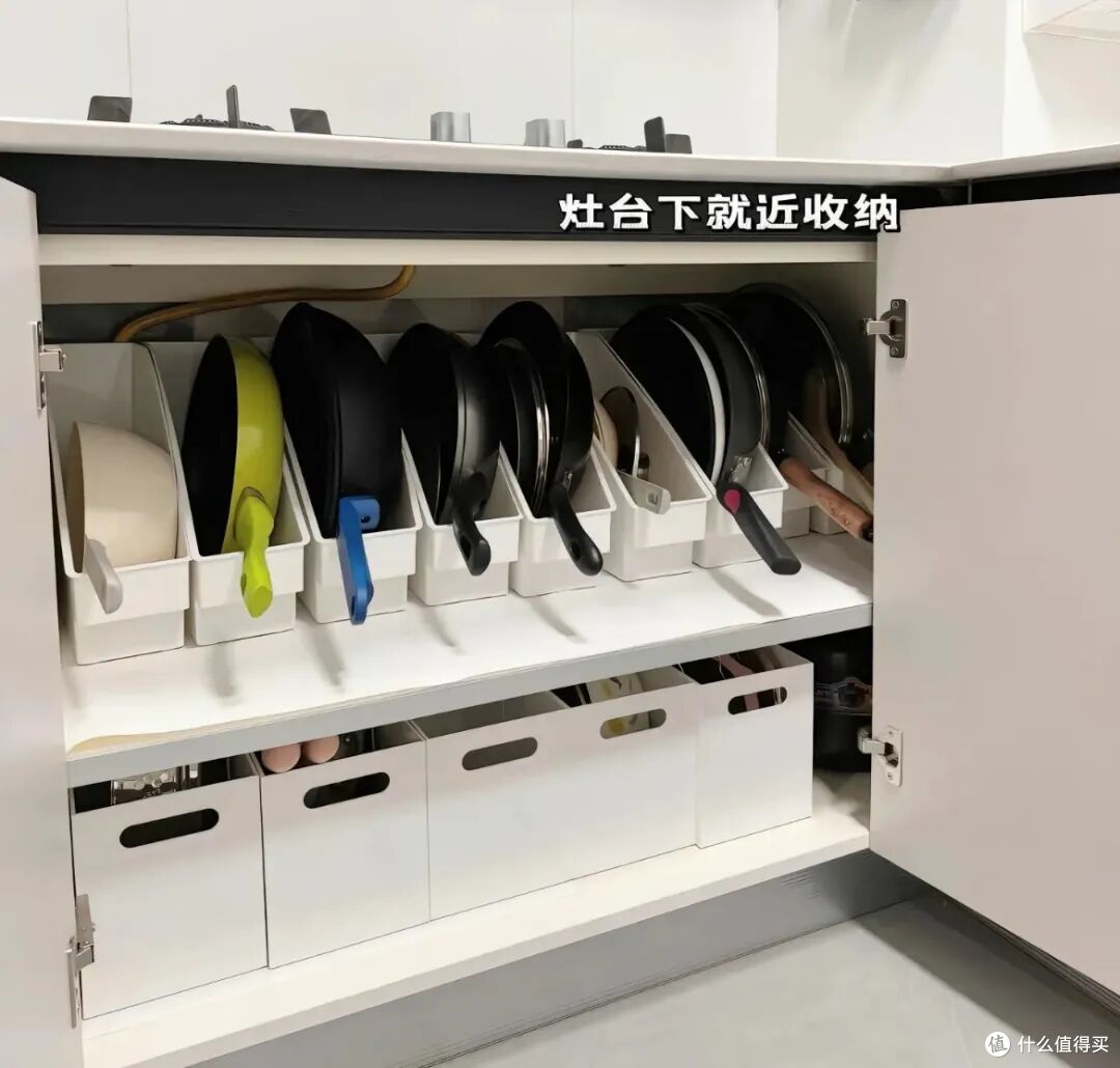 被网友的“锅具收纳大法”惊呆了,不花啥钱,让厨房变得整整齐齐