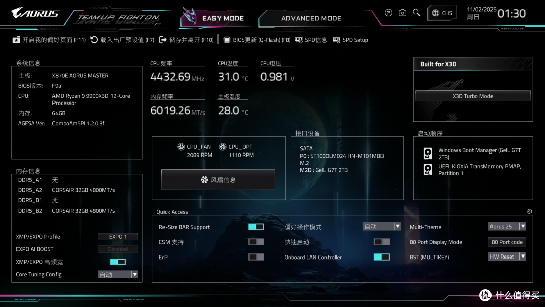 稳稳的一线旗舰主板！技嘉X870E超级雕全面评测：这用料有点感人