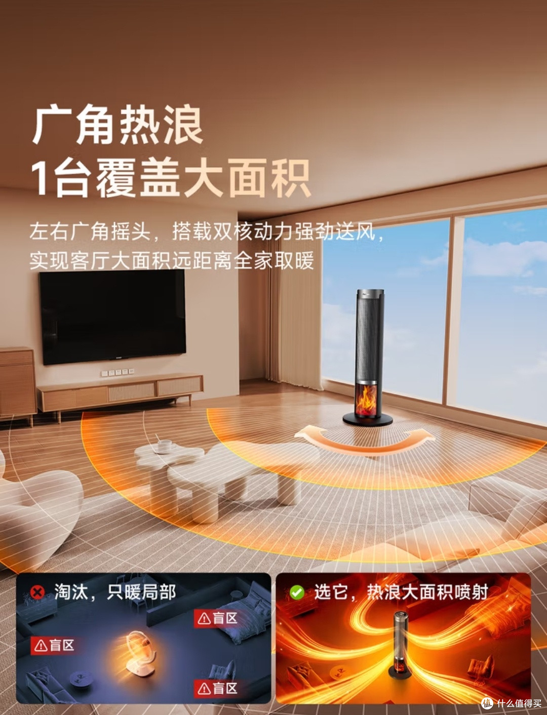 冬日取暖刚需!松下石墨烯暖风机,全屋速热还省电!