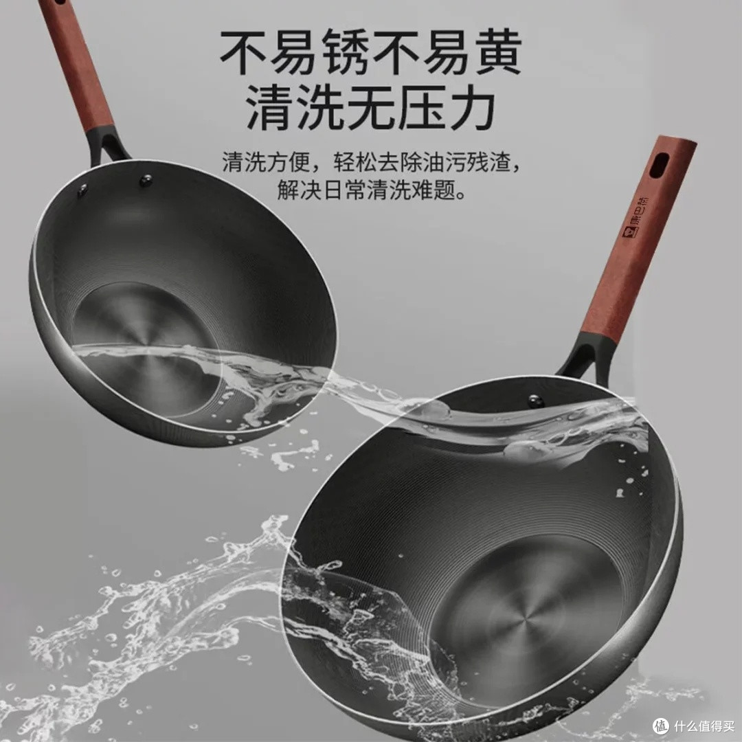 康巴赫32cm炒锅:少油烟健康烹饪