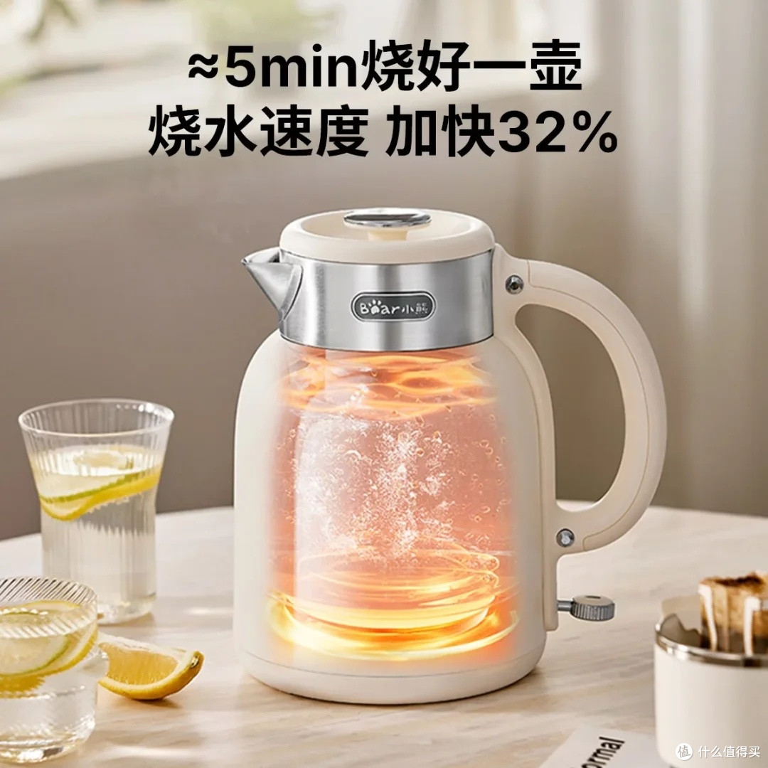 小熊2L电热水壶：健康材质与高效加热