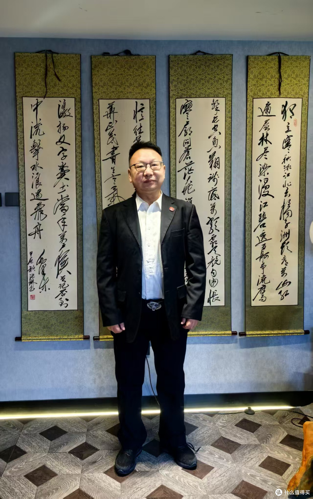共工新闻社主任蔚楠拜会中国扇子艺术学会毛体专委会主任张琳