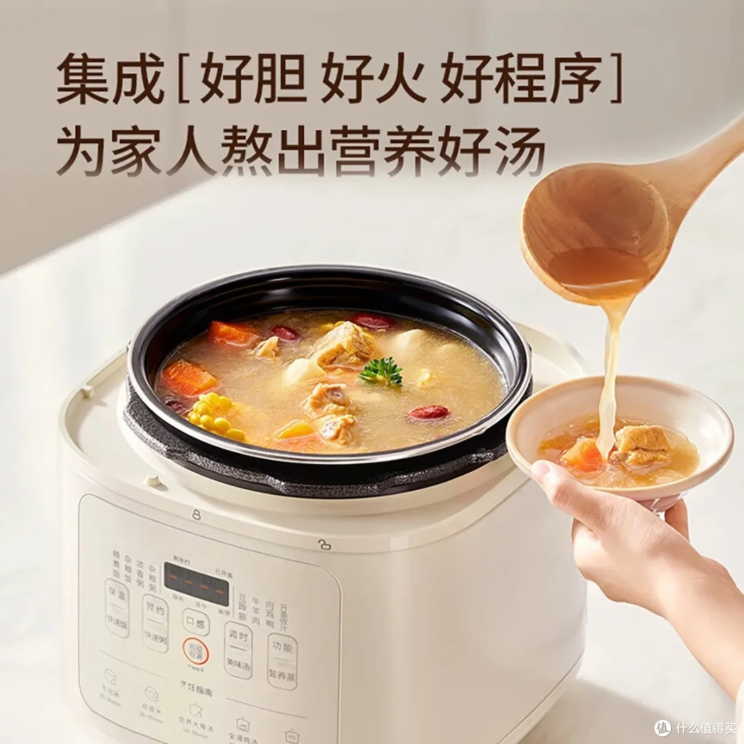 九阳5升电压力锅:多功能智能烹饪