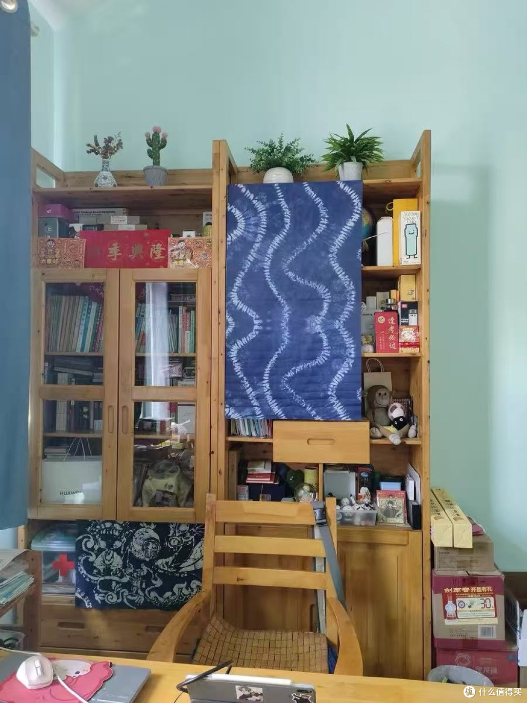 扎染纱幔让房间高级感翻倍