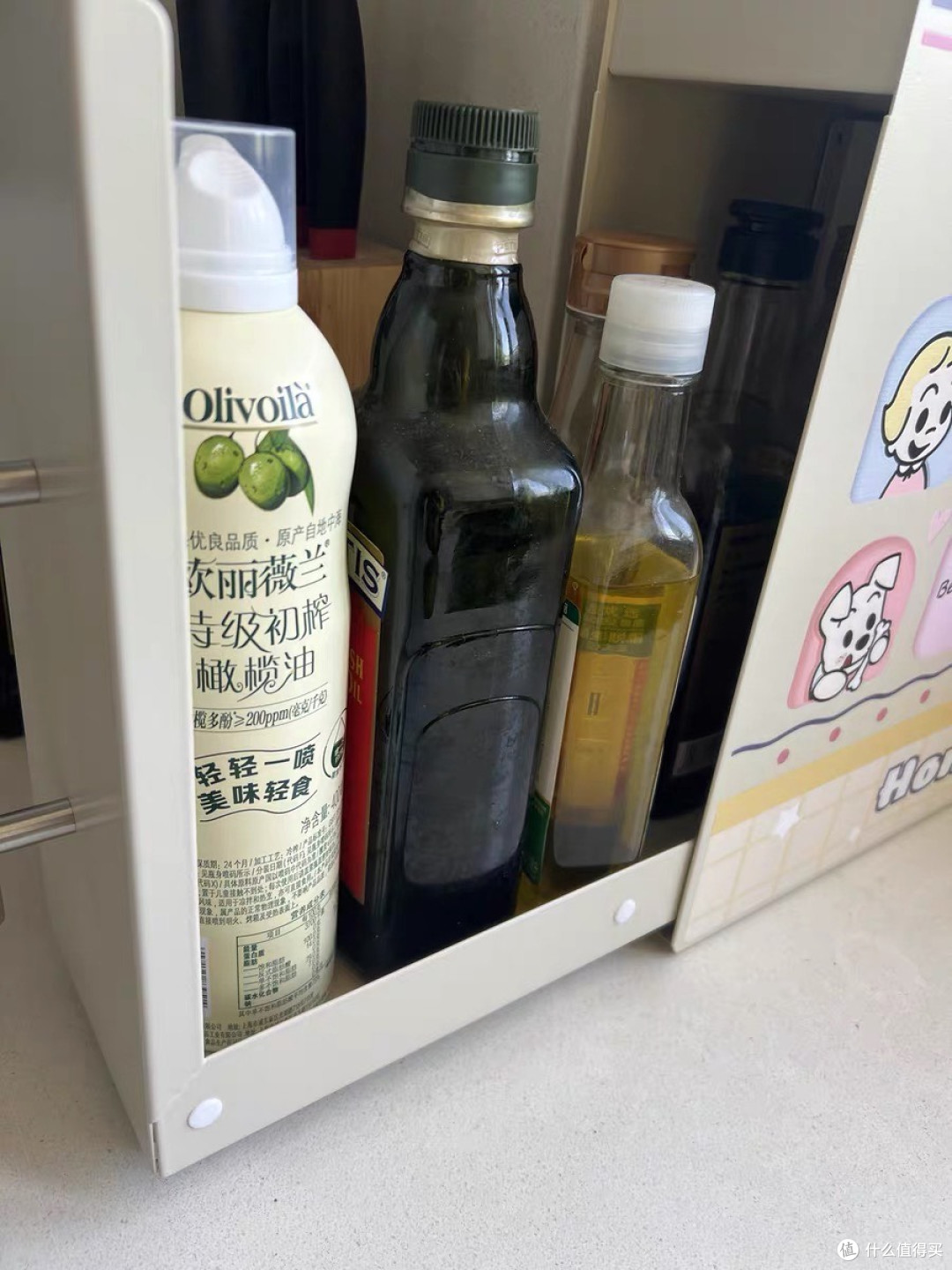 这个挡油板+置物架直接救了我家台面