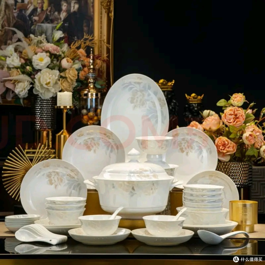 景德镇78头餐具套装,乔迁宴首选