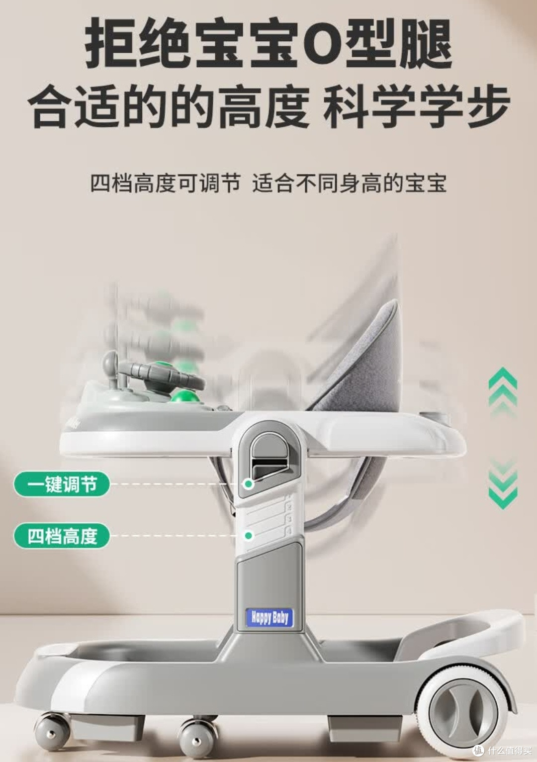 DEERC婴儿学步车:宝宝学步安全又省心的圣诞好物