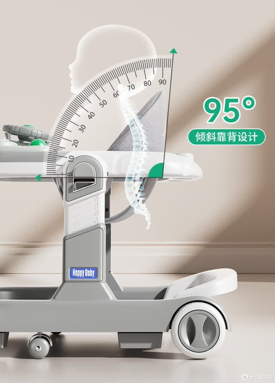DEERC婴儿学步车:宝宝学步安全又省心的圣诞好物