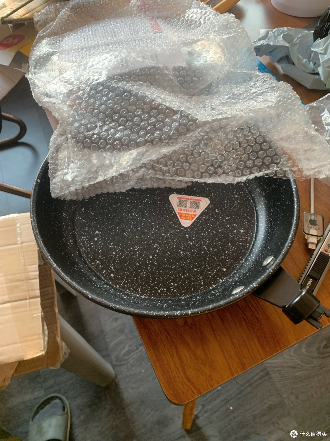 双十一厨房好物晒单:加厚麦饭石平底锅,煎炒烙煮全能王