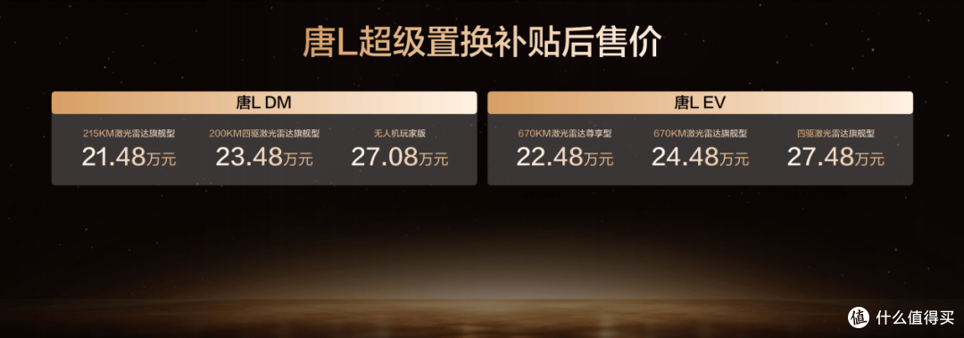 颜值、智能、生态全面进阶，汉L唐L置换补贴后19.48万元起
