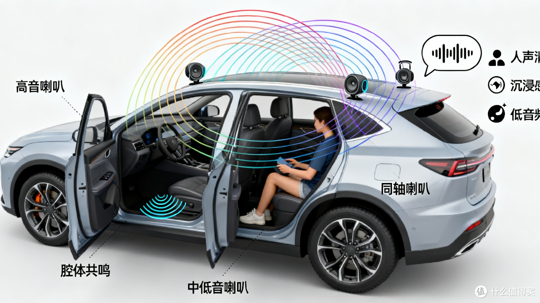 六喇叭车载音响,堪比千元级家庭影院水准