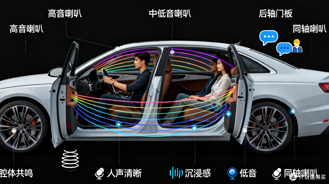 六喇叭车载音响，堪比千元级家庭影院水准
