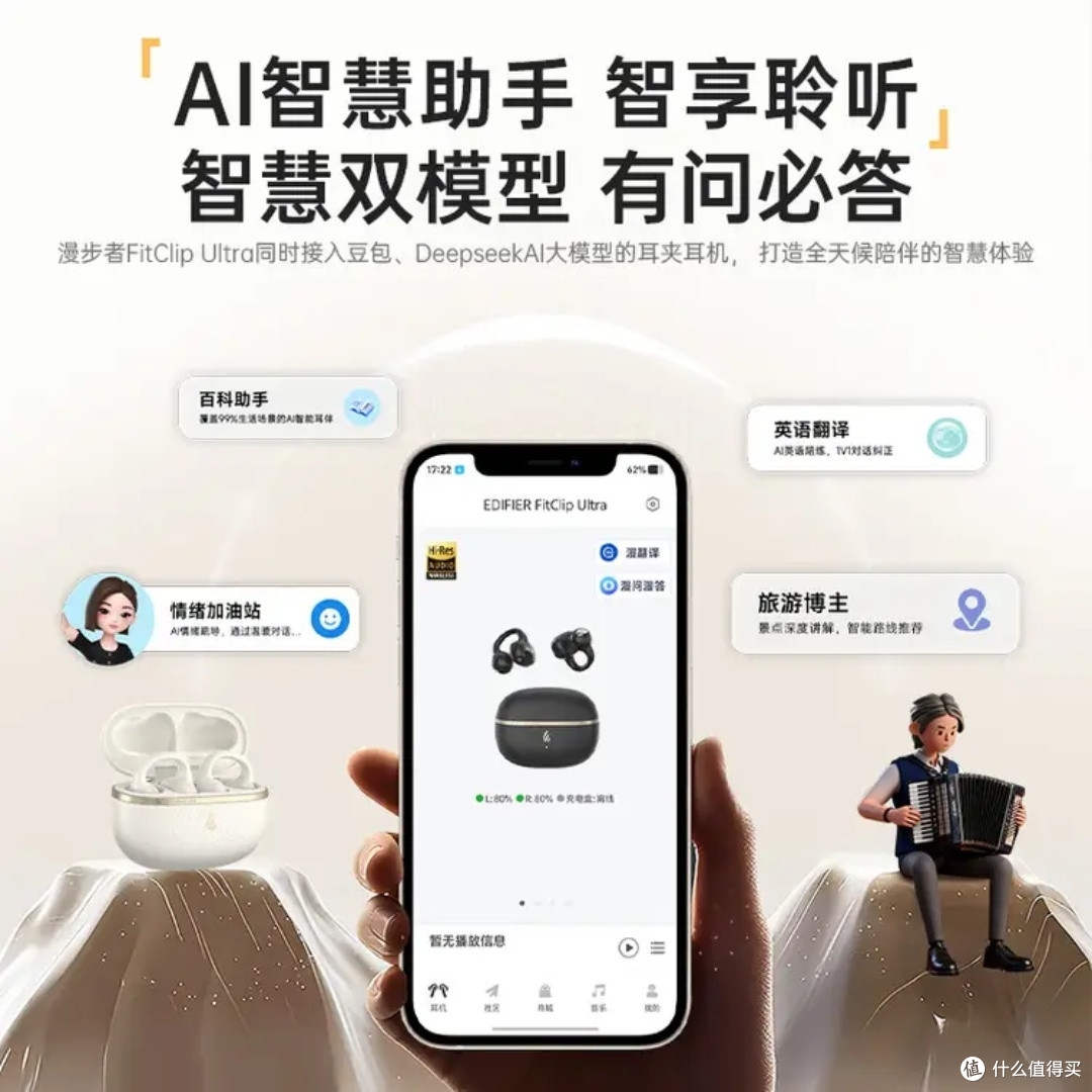 高性价比耳夹蓝牙耳机FitClip Ultra