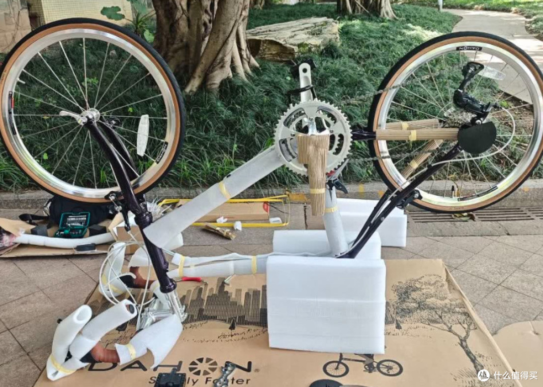 骑行运动神器!大行NDA083折叠公路车开箱+真实骑行体验