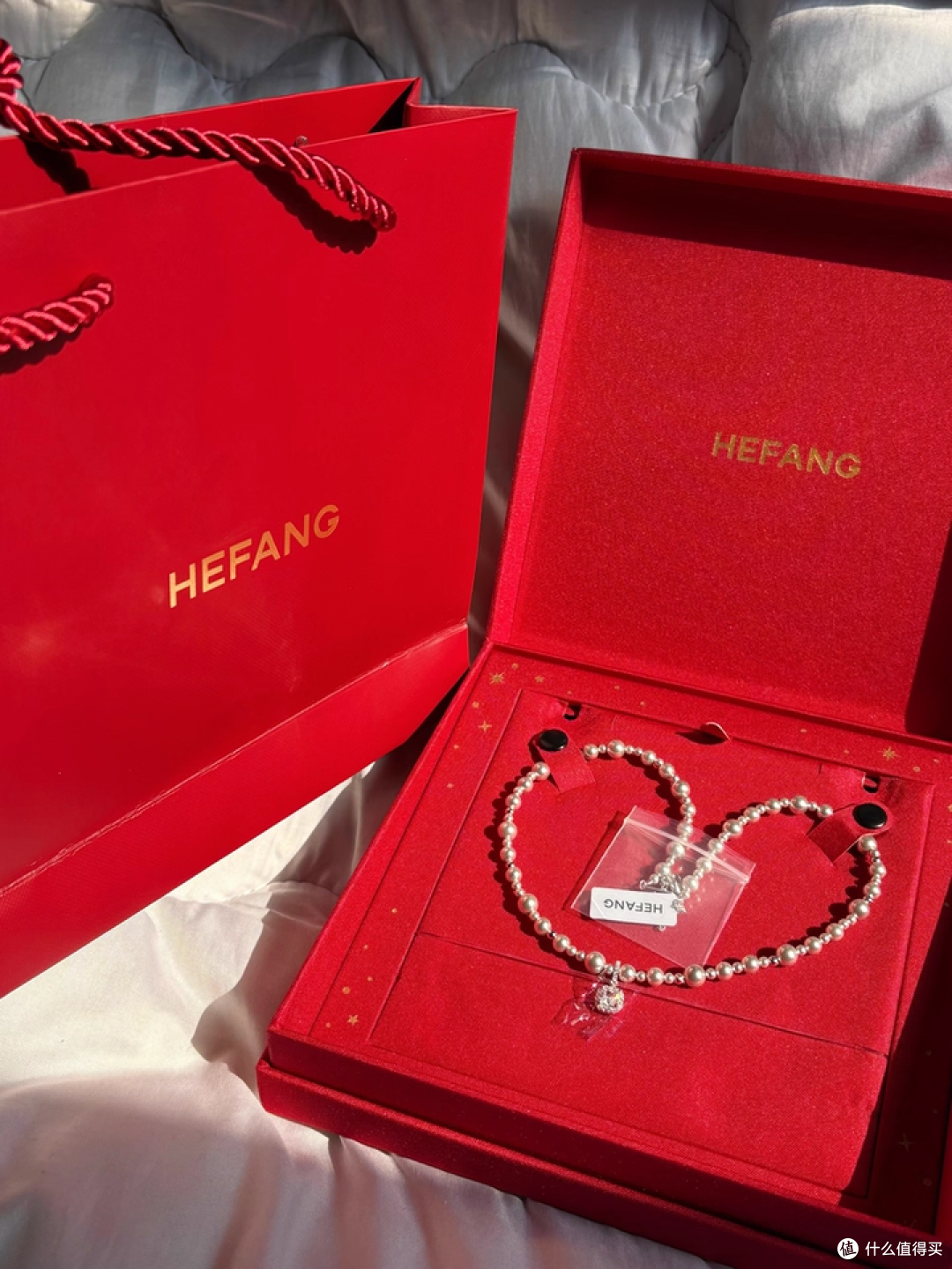 双 11 战利品 C 位！HEFANG 灰色方糖项链 显白高级还百搭🎀