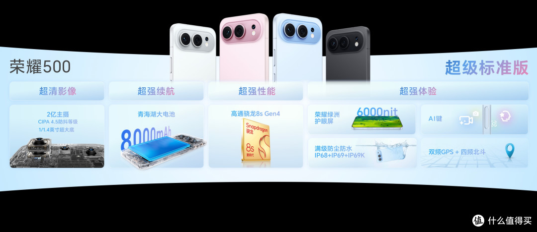 双超来袭,荣耀500系列正式发布,售价2699元起