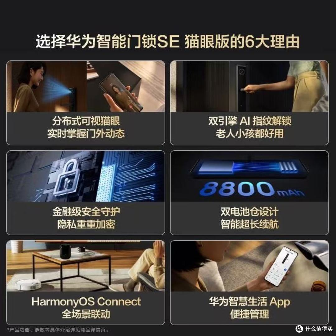 华为智能门锁SE猫眼版|把“安全感”装进家门