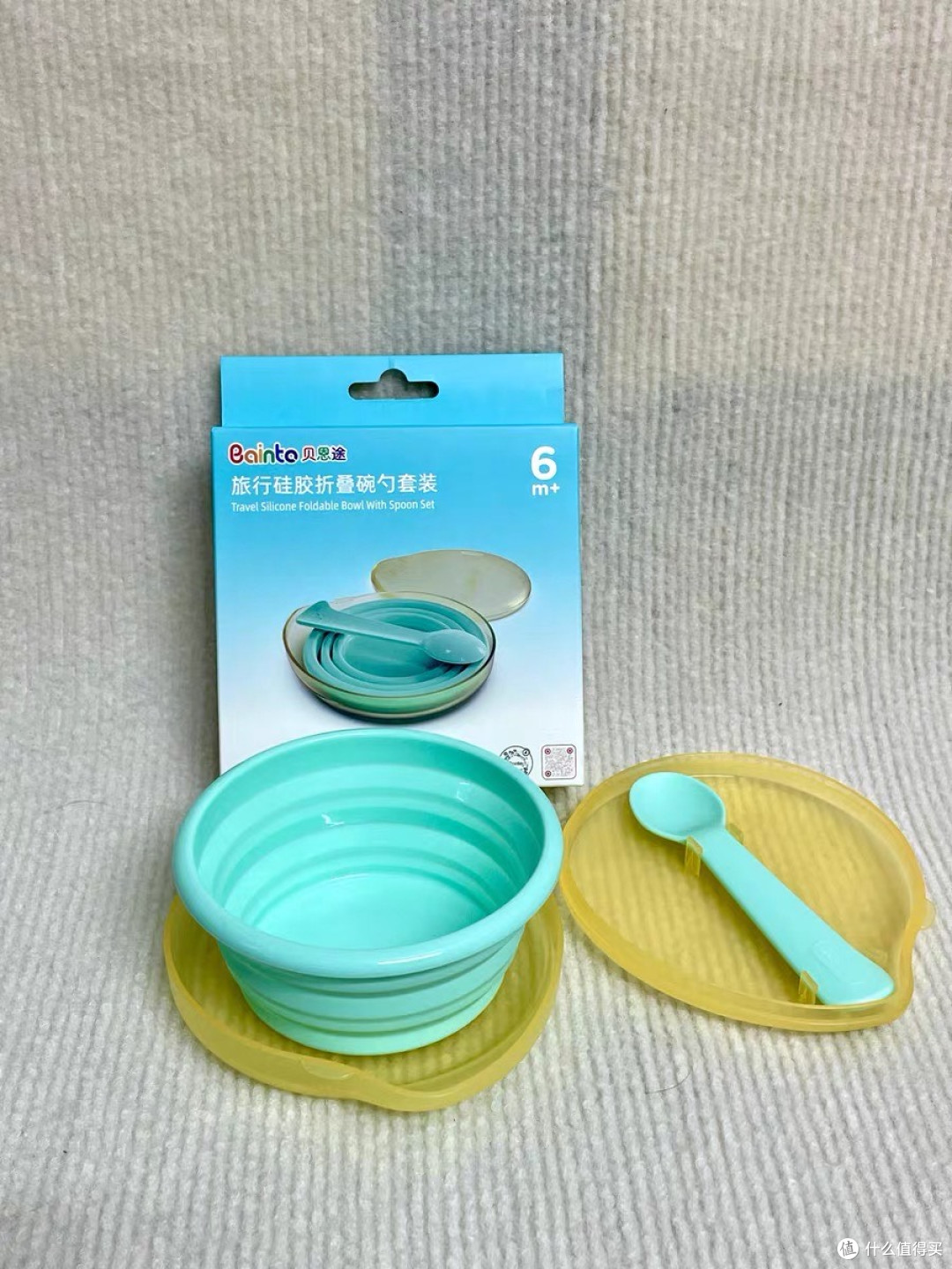 贝恩途折叠辅食碗:便携育儿神器
