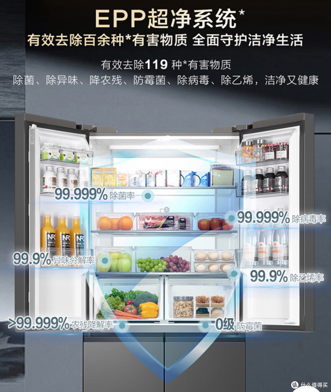 海尔659升十字门冰箱测评:囤货专家的完美选择