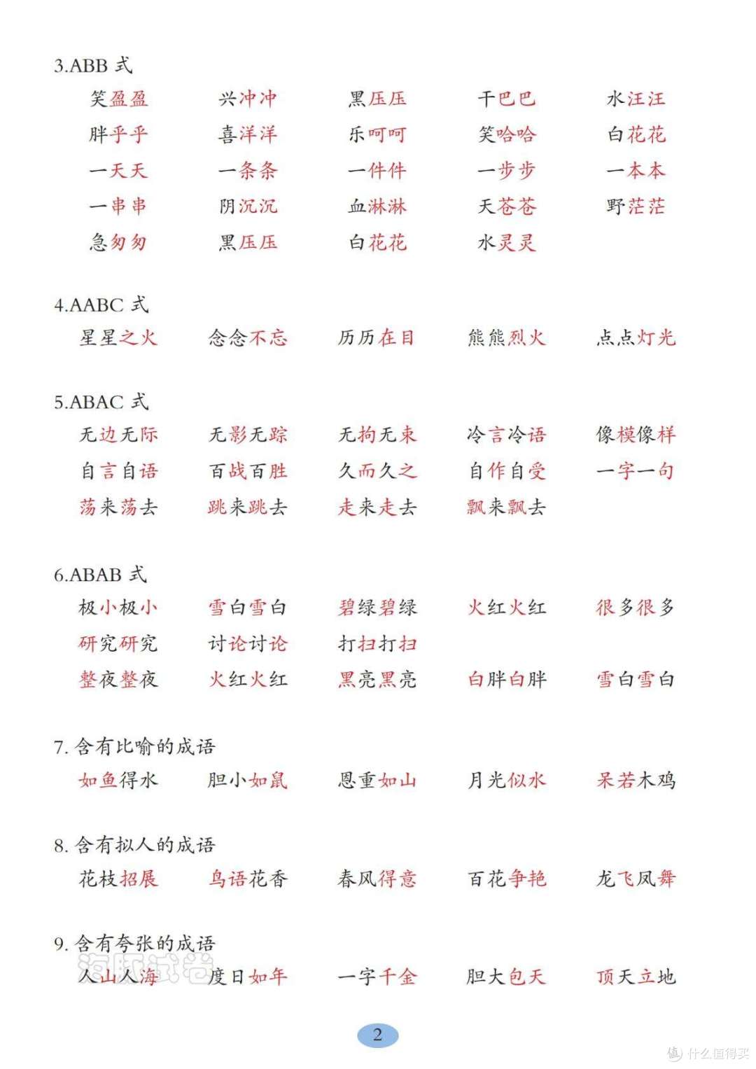 二年级上册语文高频考点汇总,电子版可打印,帮助孩子复习